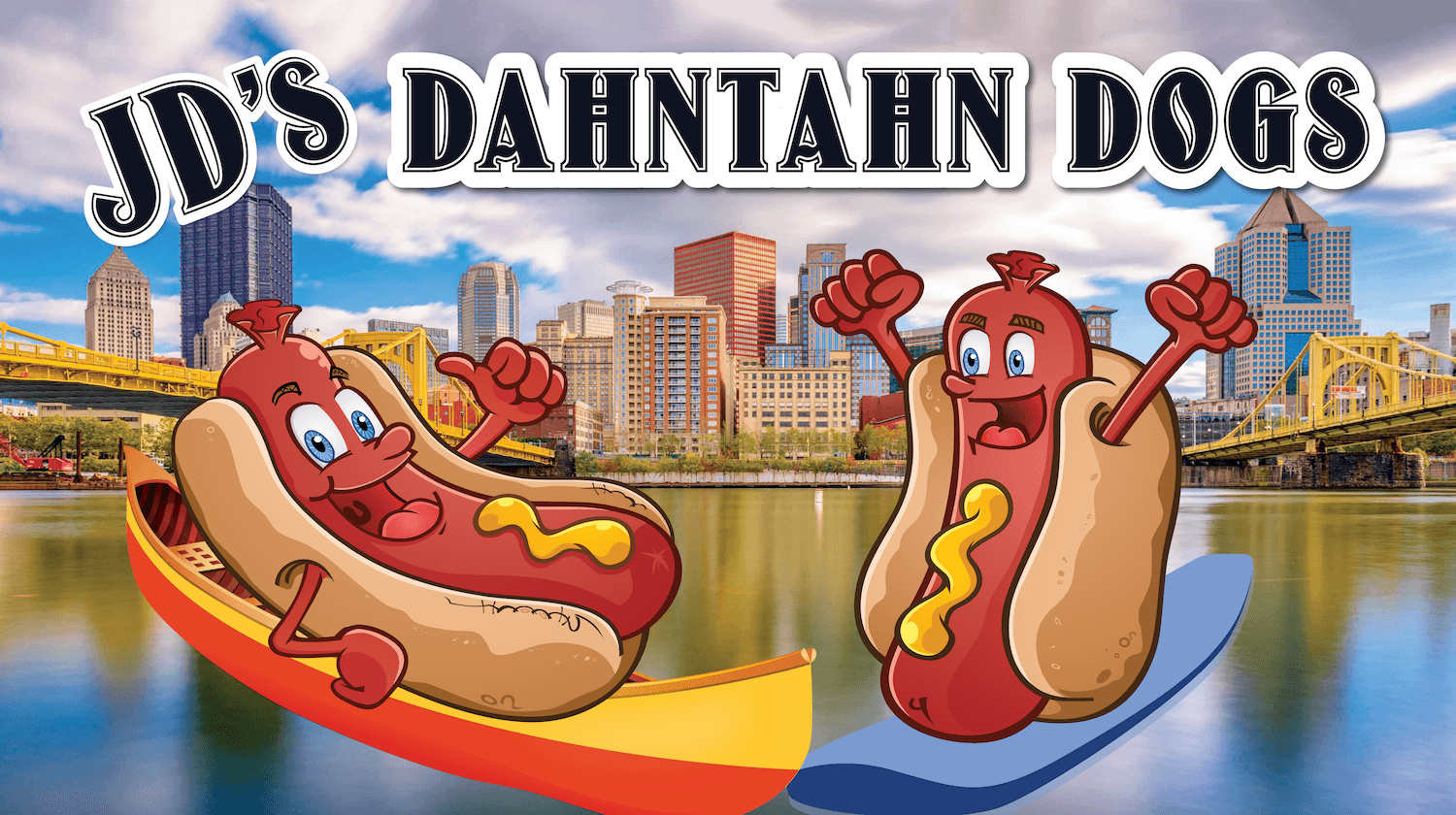 JD's Dahntahn Dogs Logo